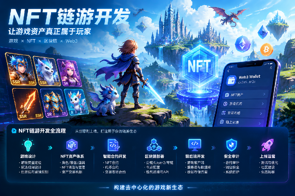 ​NFT链游开发全流程解析：从游戏设计、NFT资产体系到区块链部署的完整指南