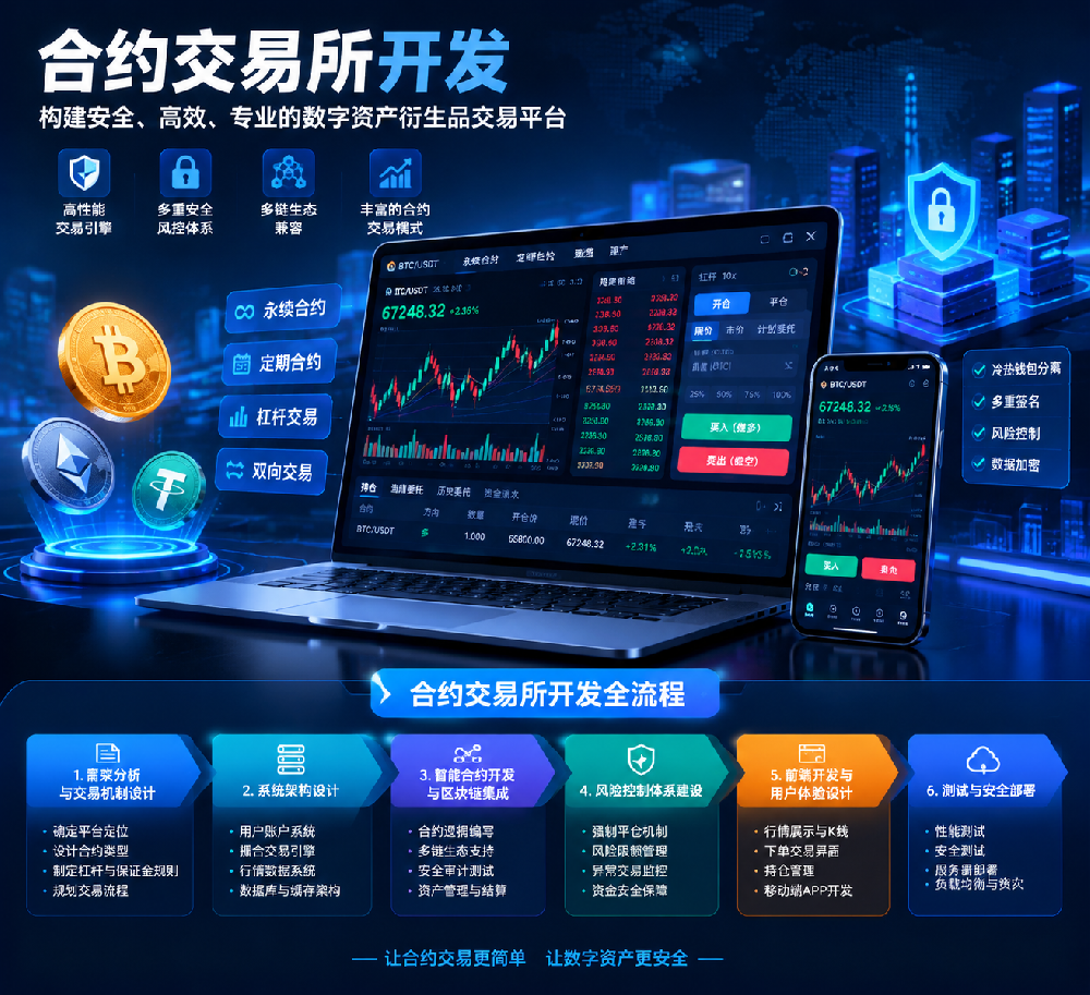 合约交易所开发全流程解析：从交易机制设计、智能合约到系统部署的完整指南